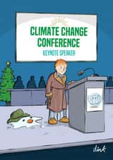 Funny Christmas Card featuring The Snowman and a environmental theme created by Chris Williams