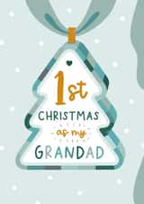 Cute Christmas card for Grandad from the new baby - 1st Christmas as Grandparent created by The Pattern Press