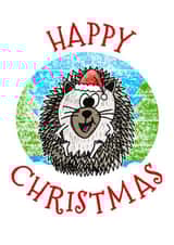 Cute Christmas Hedgehog For Animal Lovers created by Doodle Rob
