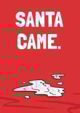 Rude and Naughty Santa Came Christmas Card for Dirty-Minded Friends created by Tishy Tashy