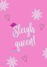 Sleigh Queen Christmas Card created by Alana Lyman