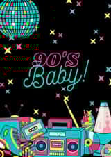 90's Baby! Birthday Card created by Alana Lyman