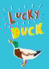 Good Luck or Congratulations 'Lucky Duck' Card created by Rosie & Radish
