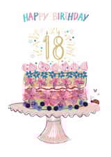 Traditional Birthday Card - 18th - For Her created by Katie Phythian Design