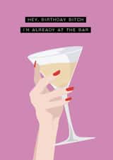 Cheeky birthday card for your Bestie created by Amy Watkinson