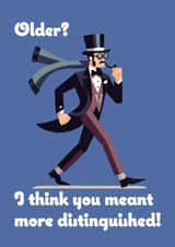 Birthday card - Distinguished gentleman created by Haydn Pole