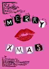 Mean Girls Burn Book Christmas Card created by Alana Lyman