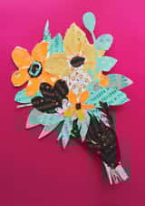 Arty Thank You Card created by Little Birds Talk + Paper Hawk