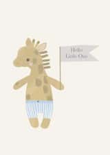 Cute New baby card - Giraffe - Hello Little One created by Vicky Carpenter
