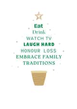 Cute Christmas Card With Christmas Tree Words For Friends And Family created by Cards Inc.lusive