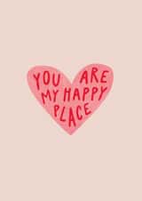 'You Are My Happy Place' - Cute Heart Anniversary / Valentine's Card created by Studio Mads