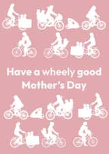Modern Cargo Bike Mother’s Day Card created by That’s Just Her Face