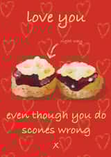 Cornish Cream Tea Valentine’s created by That’s Just Her Face