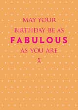 Fabulous Birthday Card - Typography created by Paperlink and Meraki Greeting Cards