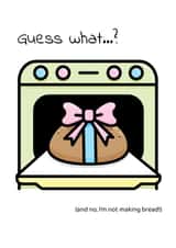 Cute Pregnancy Card - Having a Baby and Want to Tell Someone - Let Them Guess created by Chris Smyth