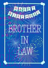 Classic birthday card for brother in law - brother in law - sisters husband - created by LilBirdy101