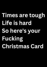 Rude sweary Christmas card created by DIanne Richardson