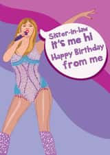 Taylor Swift - Anti Hero Pun - Happy Birthday Sister-In-Law created by @Laura Lonsdale Designs
