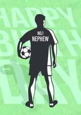 No1 Nephew - Football - Birthday card created by Evie Garnett Designs