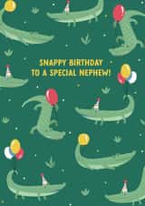 Snappy Crocodile - Birthday card - for Nephew created by Evie Garnett Designs