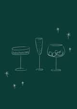 Simple chic cocktail card for every occasion created by Vik