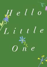 Hello Little One - New Baby Card created by Rosie & Radish