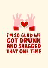 Funny Drunk and Shagged Card - Valentine's Day created by Lucy Maggie Designs