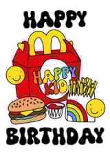 Cute Happy Meal Card - MacDonalds - Happy Birthday created by @sophie robbens