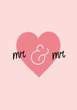 Cute Wedding Card - for Two Grooms - Mr and Mr Wedding Congratulations created by Dani White