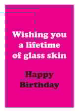 Funny Birthday Card For Friend - Trending beauty tiktok glass skin created by CJ Designs