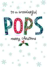To a wonderful Pops merry Christmas created by The Boy and the Bear
