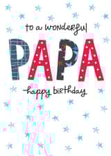 Classic Birthday Card - To a wonderful Papa created by The Boy and the Bear