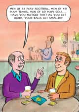 Funny Sports Birthday Card - Rude Joke -Old Age created by Paperlink and Meraki Greeting Cards