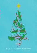 Cute Cat Christmas card for that cat-loving person in your life created by Cards by Lee