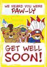 Cute Retro Get Well soon Card created by The Purple Spell