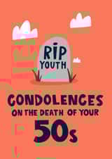 RIP Youth -  Funny 60th Birthday Card created by Lucy Maggie Designs