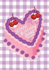 Scorpio Birthday Card - Birthday Babe created by The Stylist Illustrates