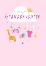 New Baby Granddaughter Card - New Arrival - Baby Girl created by Paperlink and Meraki Greeting Cards