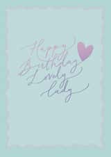 Happy Birthday Lovely Lady Card created by Paperlink and Meraki Greeting Cards