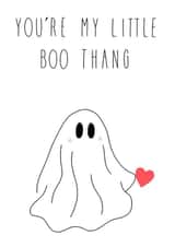 Cute, funny, spooky, Valentine’s Day card for significant other. created by Loveleigh Prints