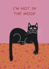 Fun Card for a Grumpy Significant Other - Grumpy Cat - I'm Not in the Mood created by ID by Ana Rui