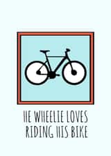 Birthday card for bike lovers, Funny Cycling Card, Cyclists birthday card created by Kelly Connor Designs