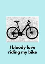 Bike birthday Card. Cyclists birthday card. Bike Lovers. Cycle card created by Kelly Connor Designs