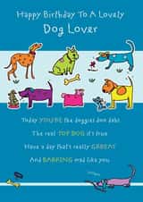 Lovely Dog Lover - Birthday Card created by Liverpool Card Studio
