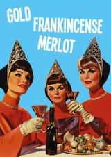 The Three Wise Women - Gold, Frankincense and Merlot Wine. created by kissmekwik