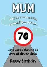 Cheeky National Speed Card - Happy 70th Birthday Mum! created by @Laura Lonsdale Designs