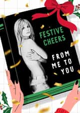 Funny Britney Spears Christmas Card - Woman in Me created by Mrs Best Paper Co.