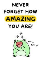 Thank You Card - You're Amazing Card - This Is Your Reminder You're Amazing created by WittyGoodsShop