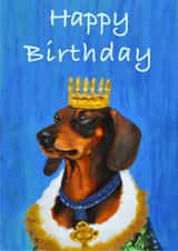 Happy Birthday card - for your dachshund loving friend created by OtterNorth