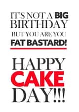 Funny Birthday card for the larger characters in your life created by RoLi Designs